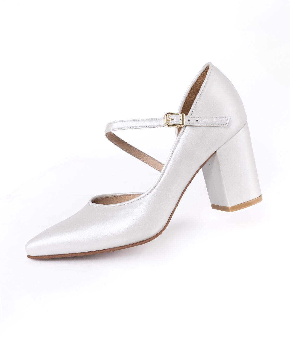 stiletto clasico blanco taco 6 grueso codigo 4068 gs 488