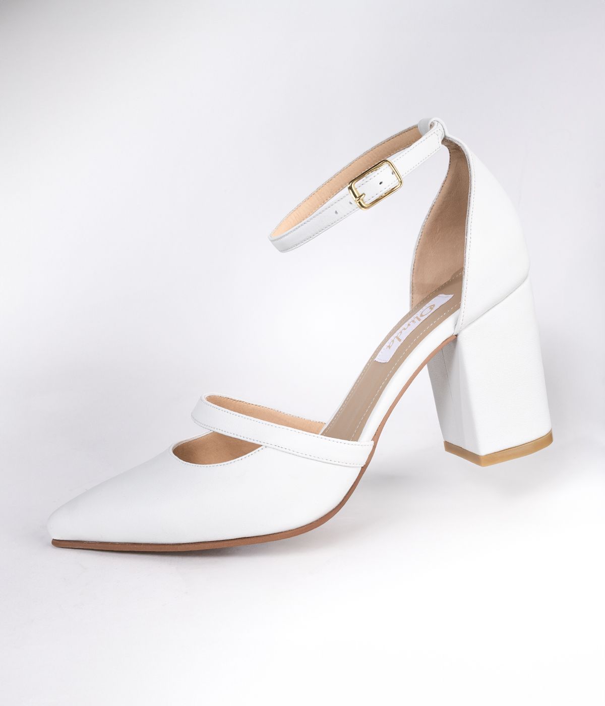 stiletto cuero blanco punta fina taco 6 grueso prendido simple codido 4212 Gs 488000_0000s_0000_stiletto cuero blanco pu
